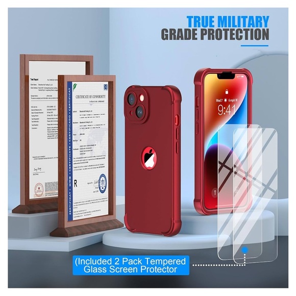 ❤️ 3/$45 ❤️ Oretech iPhone 14 red phone case, NWOT - Picture 11 of 16